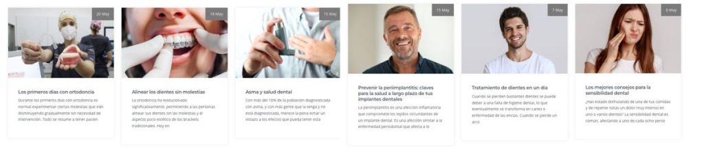 ejemplo de blog posting en web