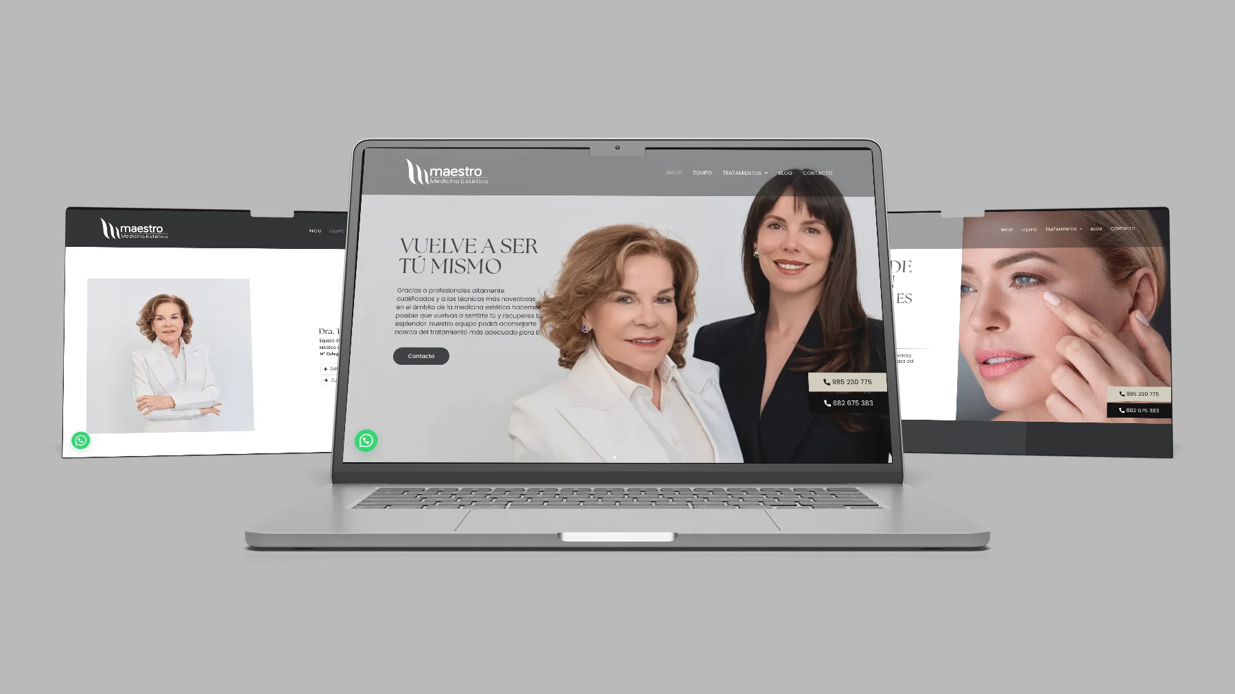 Diseño web de medicina estetica maestro